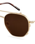 Clipon na brýle Arthur Gold/Brown