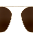 Clip On Sun Blair - Gold/Brown