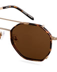 Clipon na brýle Brighton Gold Havana/Brown