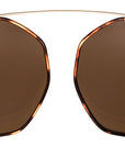 Clipon na brýle Brighton Gold Havana/Brown