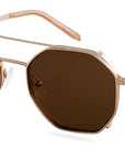 Clipon na brýle Brighton Gold/Brown
