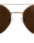 Clipon na brýle Brighton Rose Gold/Brown