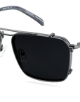 Clip On Sun Bruce Wide - Gunmetal/Smoke