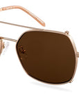Clipon na brýle Chloe Gold/Brown