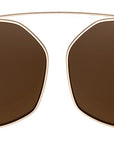 Clipon na brýle Chloe Gold/Brown