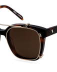 Clip On Sun Maggie - Gold/Brown