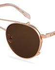 Clipon na brýle Frank Rose Gold/Brown