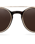 Clip On Sun Grant Wide - Gold/Brown