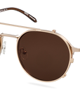 Clip On Sun Milo - Gold/Brown
