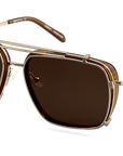 Clip On Sun Peter - Gold/Brown
