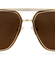 Clip On Sun Peter - Gold/Brown