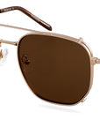 Clipon na brýle Reese Gold/Brown