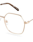 Dioptrické brýle Zoya Titanium Gold/Espresso