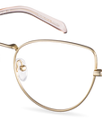 Čiré brýle Sofia Gold/Rose Water