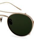Clipon na brýle Charlie Titanium Gold/Green