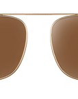 Clip on Sun Louis Wide - Gold/Brown