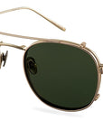 Clipon na brýle Leo Titanium Gold/Green