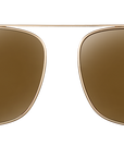 Clip on Sun Louis- Gold/Brown