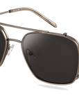 Clip on Sun Ralph - Satin Gunmetal/Smoke
