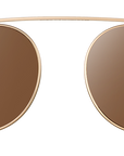 Clip on Sun Ellis Wide - Gold/Brown