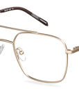 Počítačové brýle Ralph Satin Gold/Cocoa Brown