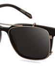 Clip on Sun Louis Wide - Gunmetal/Smoke