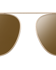 Clip on Sun Lucas - Gold/Brown