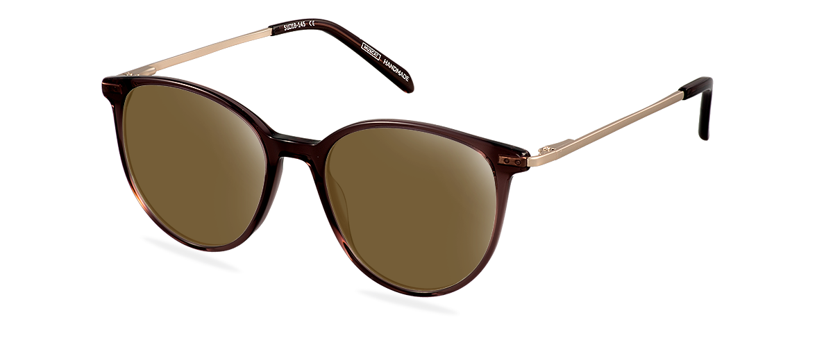 Sluneční brýle Olivia Satin Gold/Cocoa Brown