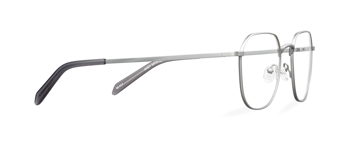 Dioptrické brýle Andy Satin Silver/Smoke