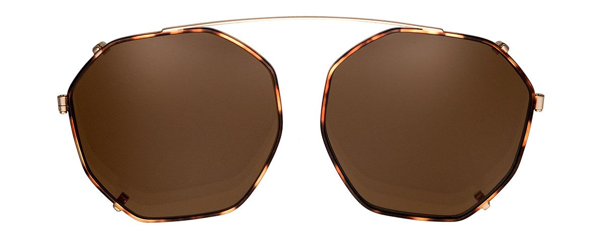 Clipon na brýle Brighton Gold Havana/Brown