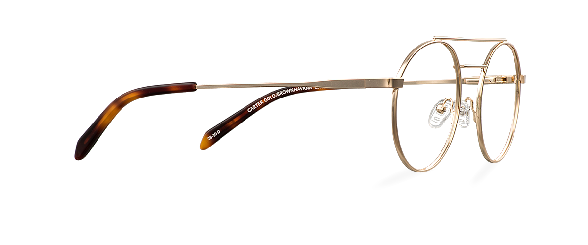 Čiré brýle Carter Gold/Brown Havana