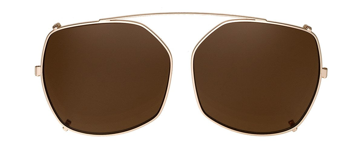 Clipon na brýle Chloe Gold/Brown