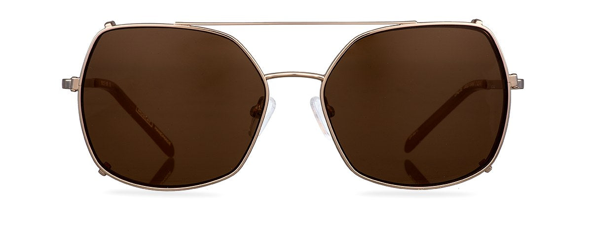 Clipon na brýle Chloe Gold/Brown