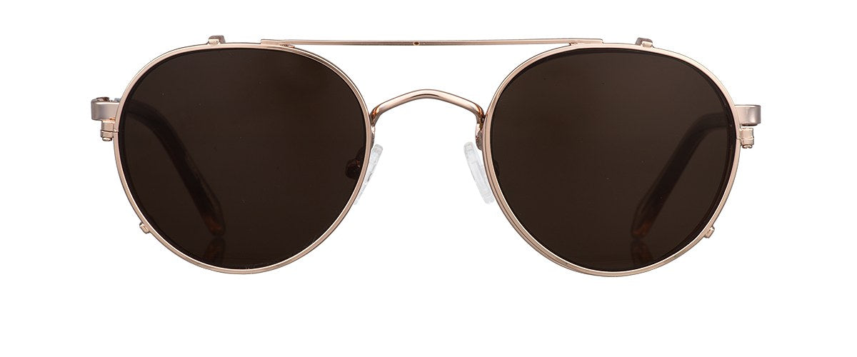 Clipon na brýle Frank Rose Gold/Brown