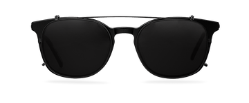 Clip On Sun Grant Wide - Matt Black/Smoke