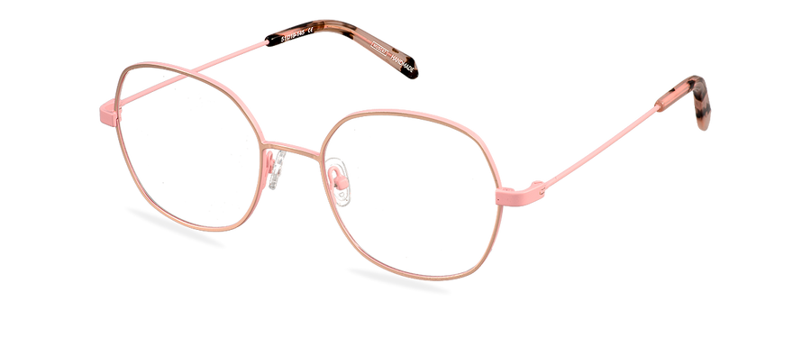 Čiré brýle Hannah Rose Gold Pink/Powder Havana