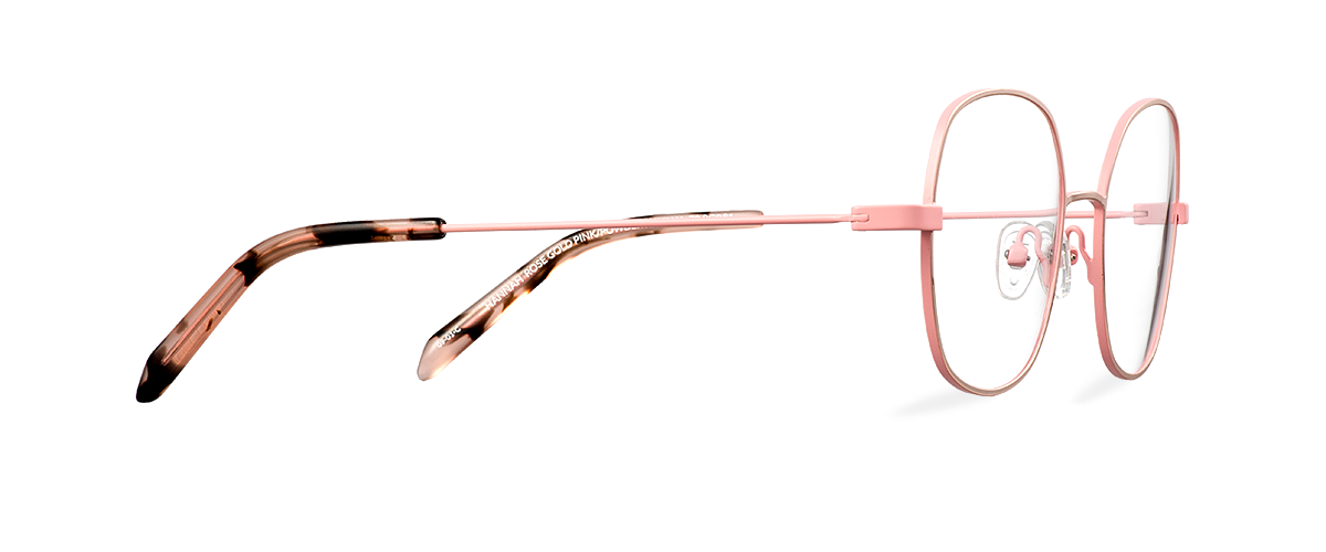 Čiré brýle Hannah Rose Gold Pink/Powder Havana