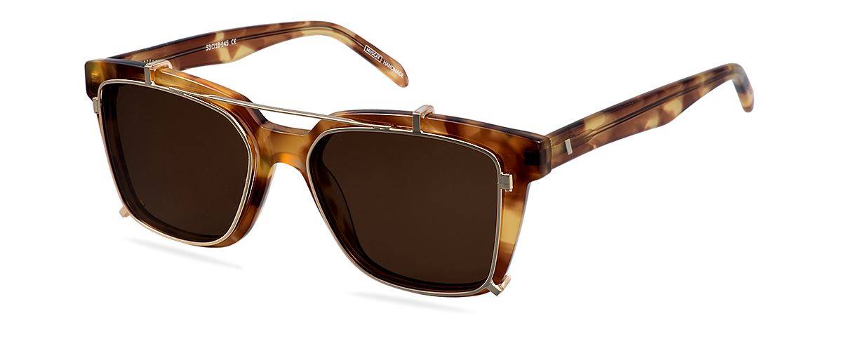 Clip On Sun Joe - Gold/Brown