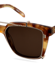 Clip On Sun Joe - Gold/Brown