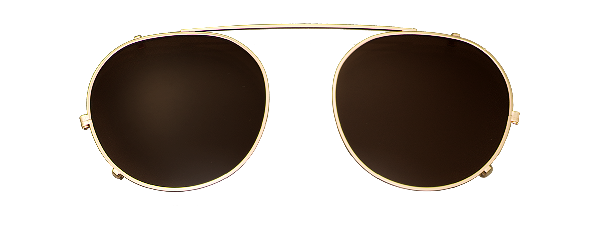 Clip On Sun Milo - Gold/Brown