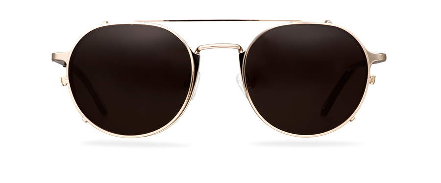 Clip On Sun Milo - Gold/Brown