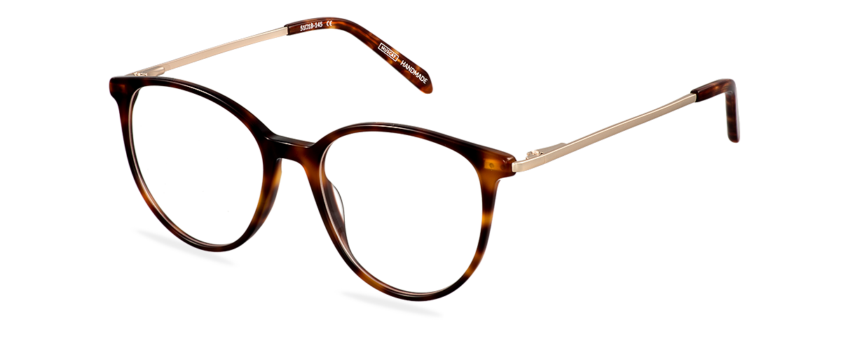 Čiré brýle Olivia Satin Gold/Brown Havana