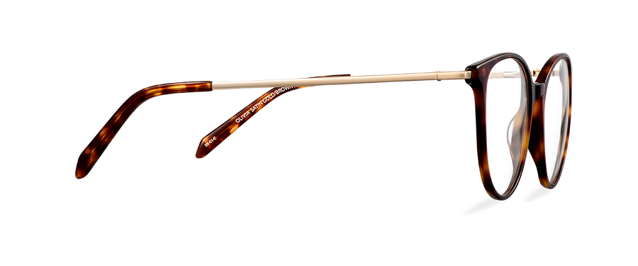 Počítačové brýle Olivia Satin Gold/Brown Havana
