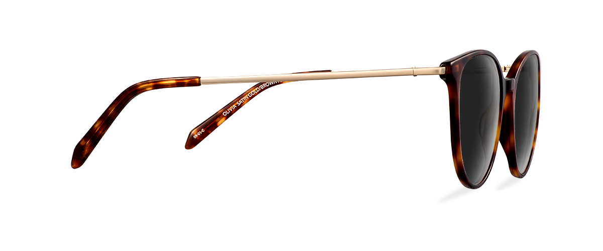Sluneční brýle Olivia Satin Gold/Brown Havana