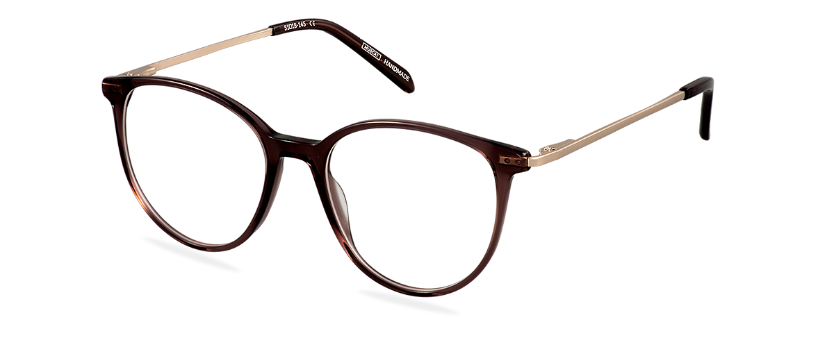 Počítačové brýle Olivia Satin Gold/Cocoa Brown