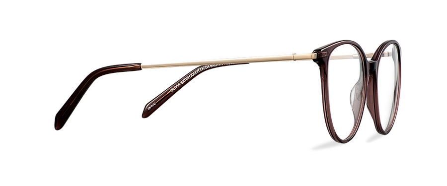 Počítačové brýle Olivia Satin Gold/Cocoa Brown