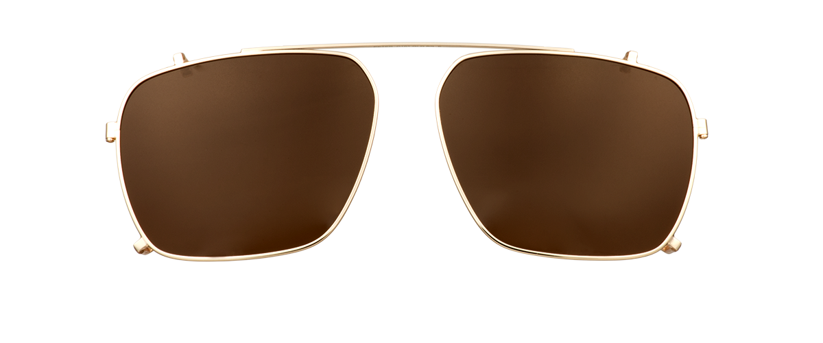 Clip On Sun Peter - Gold/Brown
