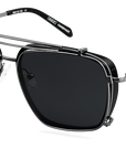Clip On Sun Peter - Gunmetal/Smoke