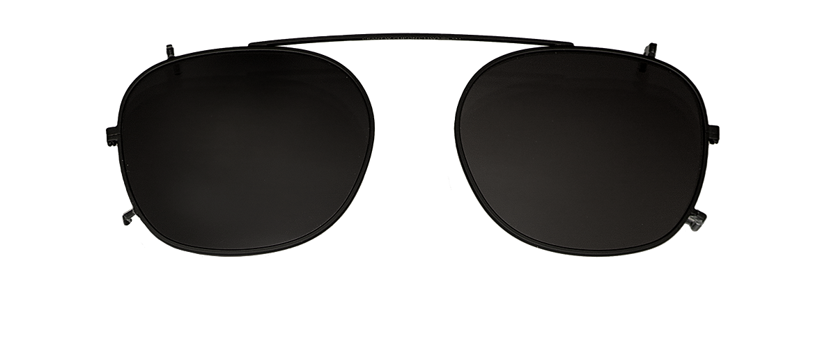 Clip On Sun Robin - Matt Black/Smoke