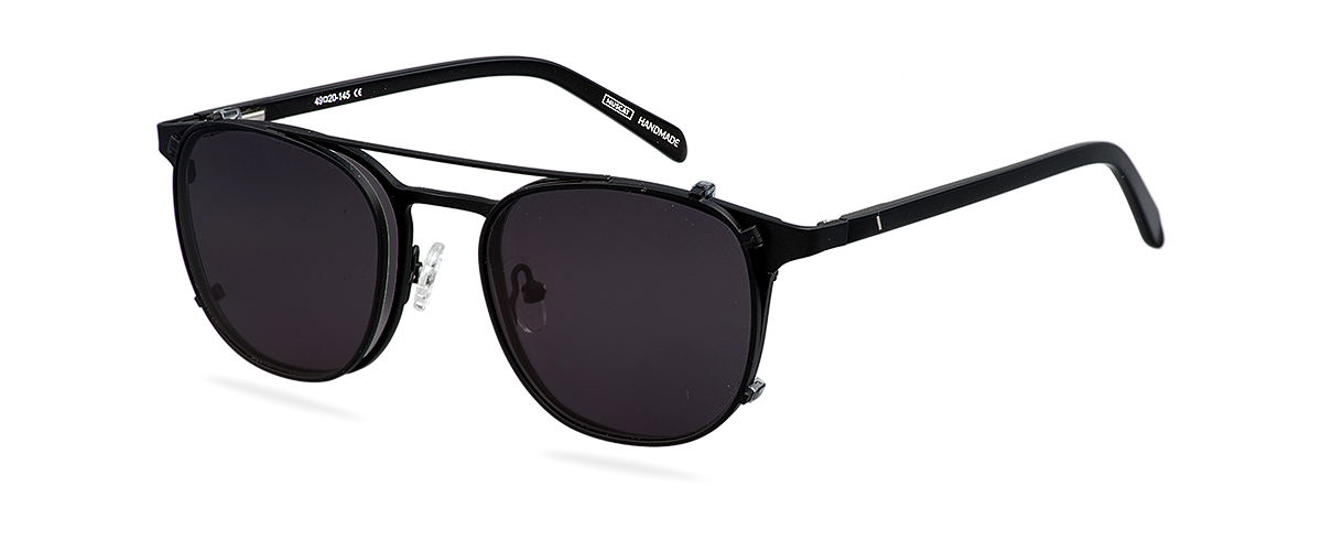 Clip On Sun Robin - Matt Black/Smoke